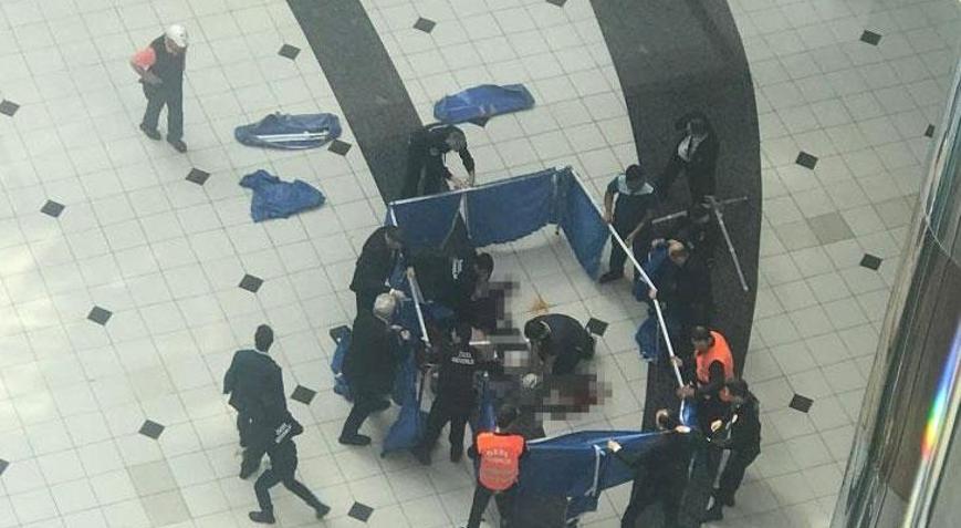 Şişlide Cevahir AVMde intihar 5. kattan atladı