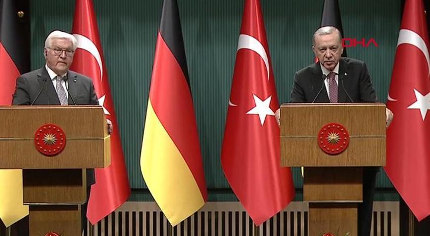 Son dakika: Ankarada kritik zirve... Erdoğan ve Steinmeierden önemli açıklamalar