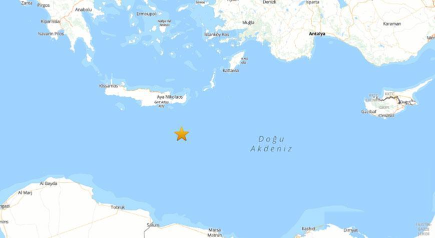 Son dakika... Akdenizde 4.2 büyüklüğünde deprem