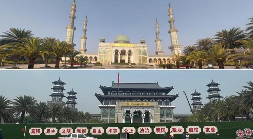 Çinde İslami tarzdaki son büyük cami kubbelerini yitirdi