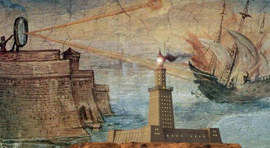 Eski dünya harikası gizli silah mıydı Arşimetin aynalarıyla gemileri böyle yakmış