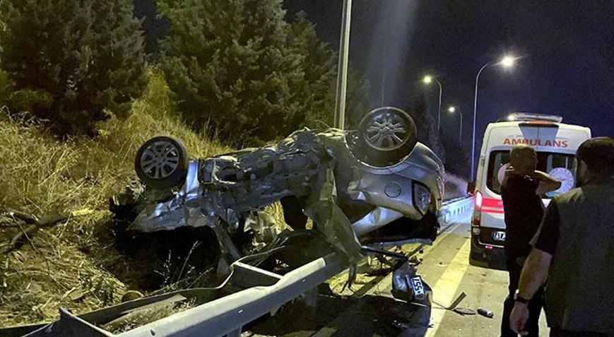Kocaelide feci son Otomobil takla attı, 3 kişi öldü