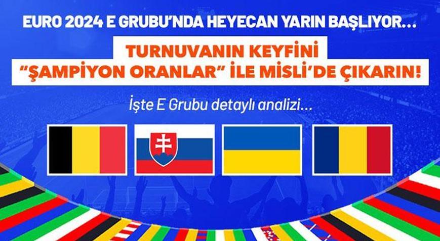 EURO 2024te gözler E Grubunda
