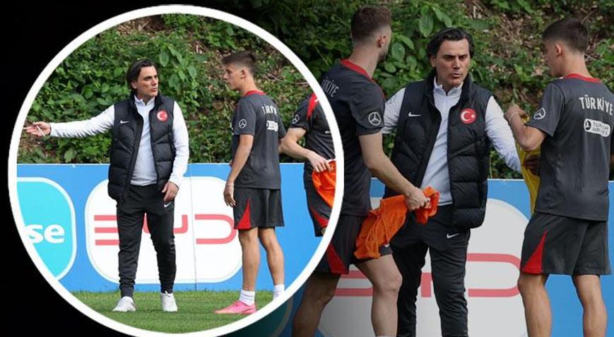 Milli Takım antrenmanında şaşırtan anlar! Arda Güler ve Vincenzo Montella  arasında 'yelek' polemiği