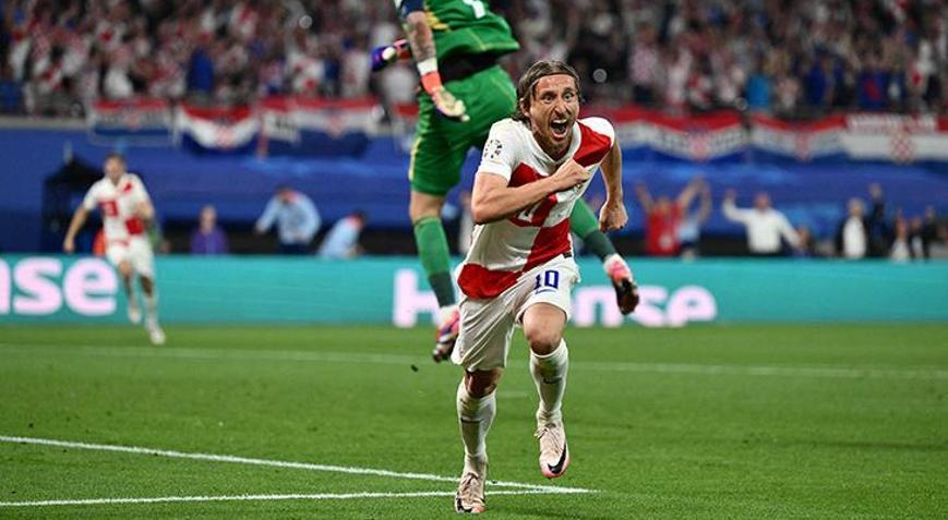 Luka Modric, Avrupa Şampiyonası tarihine geçti