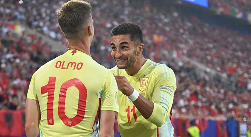EURO 2024te İspanya rotasyonla kazandı Arnavutluk veda etti
