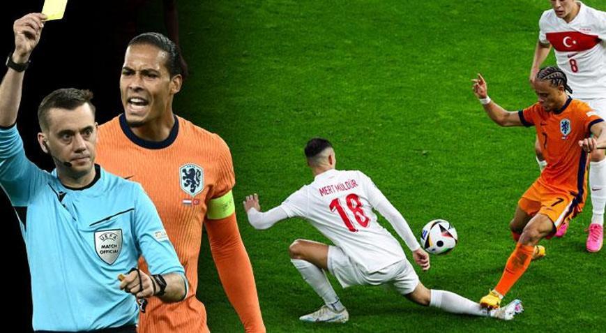Hollanda - Türkiye maçında Turpinin tartışma yaratan kararını eski hakem değerlendirdi: Kırmızı kart