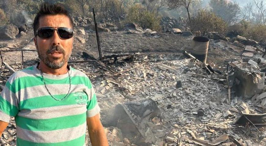 İzmirde büyük yangın 10 yıllık emeğim 10 saniyede yok oldu
