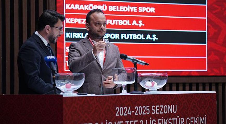 TFF 2. Lig ve TFF 3. Ligde yeni sezonun fikstür çekimi yapıldı