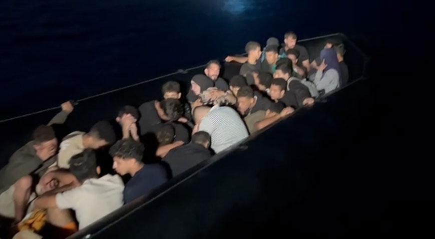 Muğlada 61 düzensiz göçmen kurtarıldı