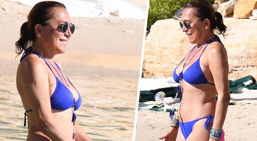 Asuman Dabakın Çeşme tatili devam ediyor Fit hali dikkat çekti