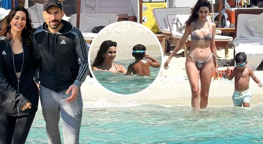 Şilan Makal ile oğlu Şener, Marmaris tatilinde