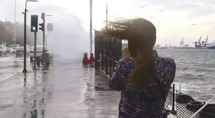 Meteoroloji yeni hava durumu haritası yayımladı İstanbul ve birçok ilde kuvvetli rüzgar uyarısı