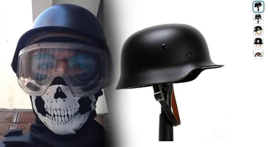 Eskişehirdeki bıçaklı saldırgan Nazi kaskını yurt dışından getirtmiş