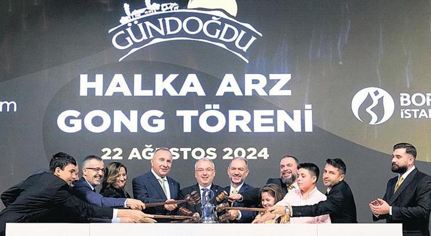Gong töreniyle borsaya girdi
