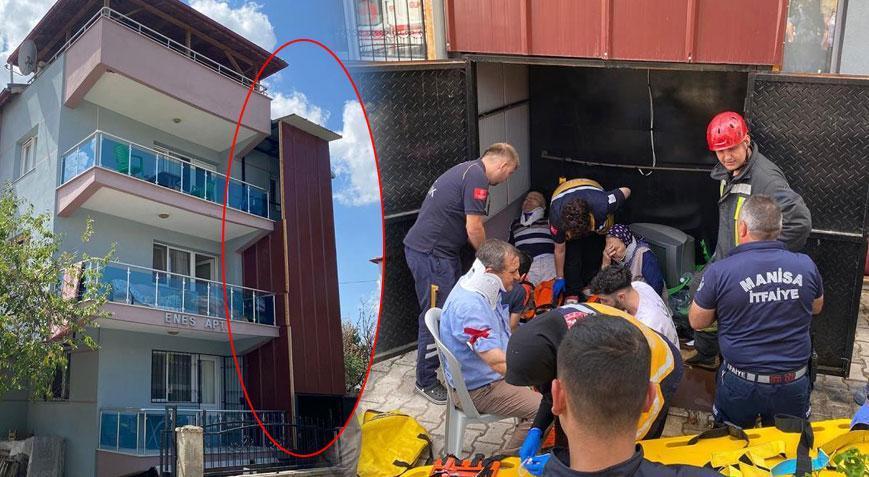 Manisa’da feci olay Asansör 4 kişi ile 10 metreden zemine çakıldı