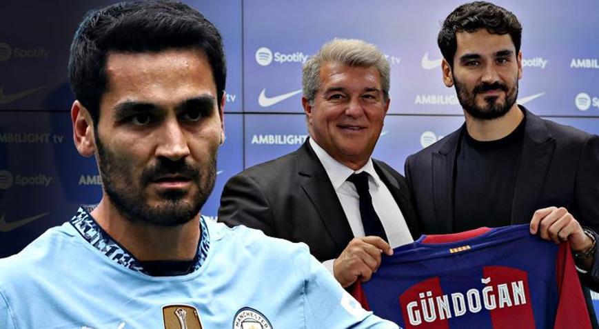 Barcelonada Joan Laportadan İlkay Gündoğan cevabı Sportif bir karar