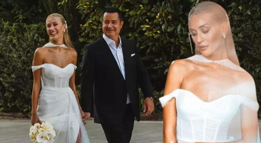 Acun Ilıcalının eşi Ayça Çağla Altunkaya gelinliğiyle göz kamaştırdı Şıklığının bedeli ortaya çıktı