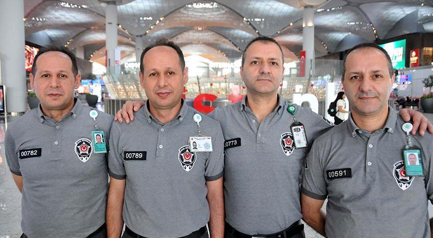 Yer: İstanbul Havalimanı Yolcuları şoke eden 4 kişi