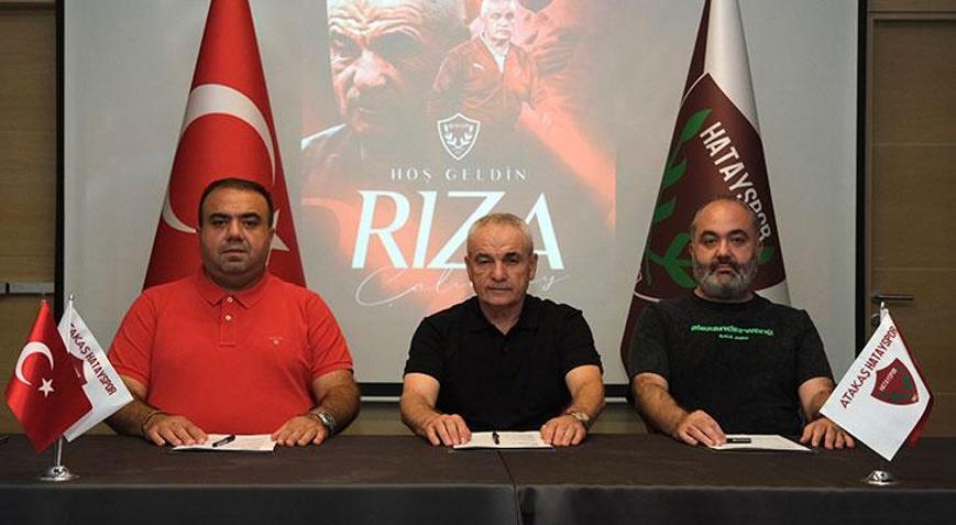 Rıza Çalımbay, Hatayspora imza attı