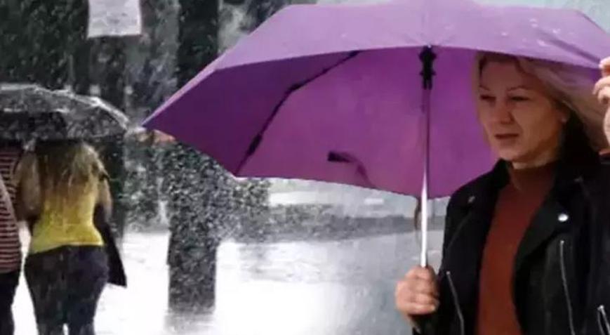 Meteoroloji yeni hava durumu haritası yayımladı İstanbul dahil birçok ilde sağanak yağmur var