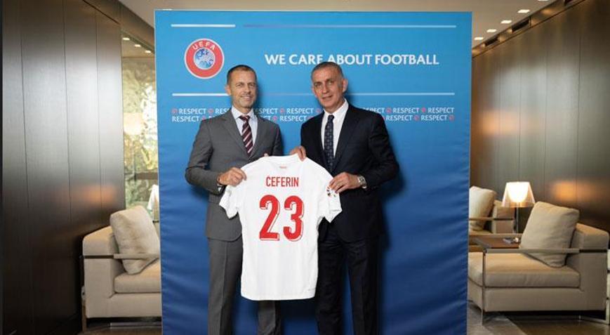 İbrahim Hacıosmanoğlu ve Aleksander Ceferin buluştu