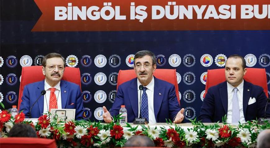 Cumhurbaşkanı Yardımcısı Yılmazdan Bingöl Ticaret ve Sanayi Odasına ziyaret