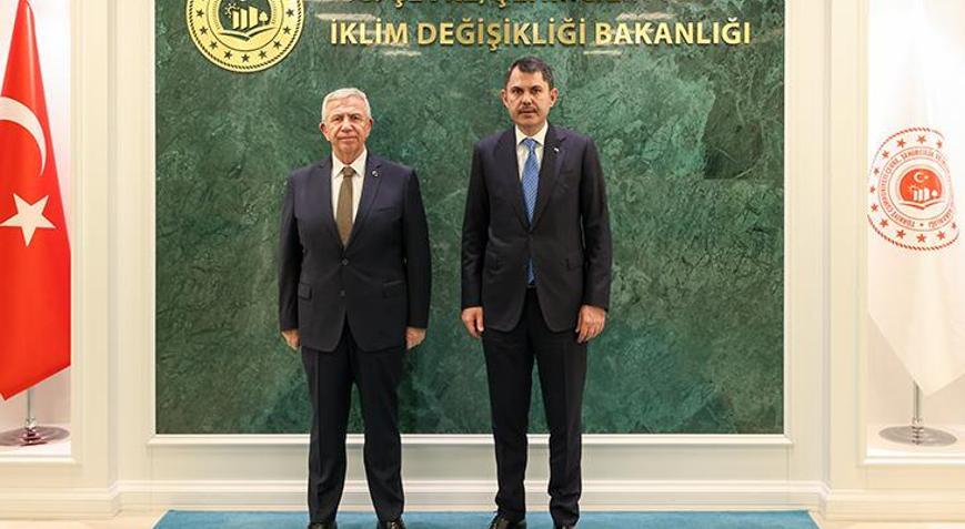 Bakan Kurum, Mansur Yavaşı kabul etti