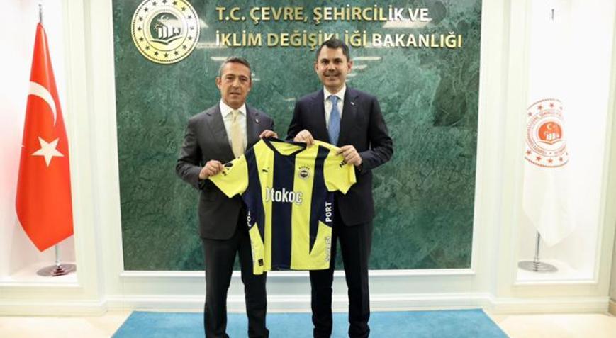 Bakan Kurum, Fenerbahçe Başkanı Ali Koç ve yönetim kurulu üyelerini kabul etti