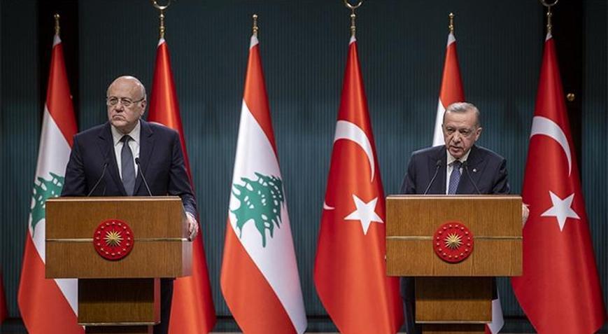 Son dakika Erdoğandan Lübnan Başbakanı Mikatiye taziye telefonu