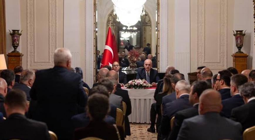 TBMM Başkanı Kurtulmuş Rus-Türk İş Adamları Birliği üyeleriyle bir araya geldi
