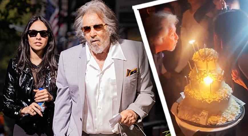 Usta oyuncu 54 yaş küçük aşkının doğum günü partisine gitti Birlikte mumları üflediler