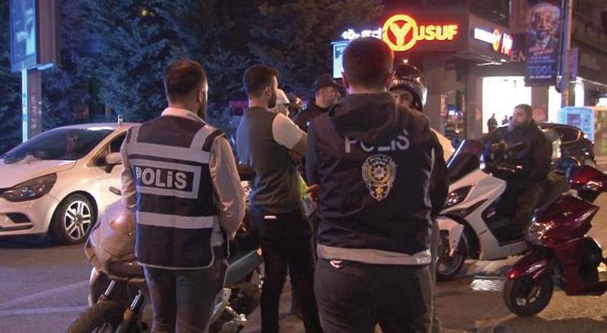 Ümraniyede asayiş denetimi yapıldı Kimlik ve alkol kontrolü yapıldı