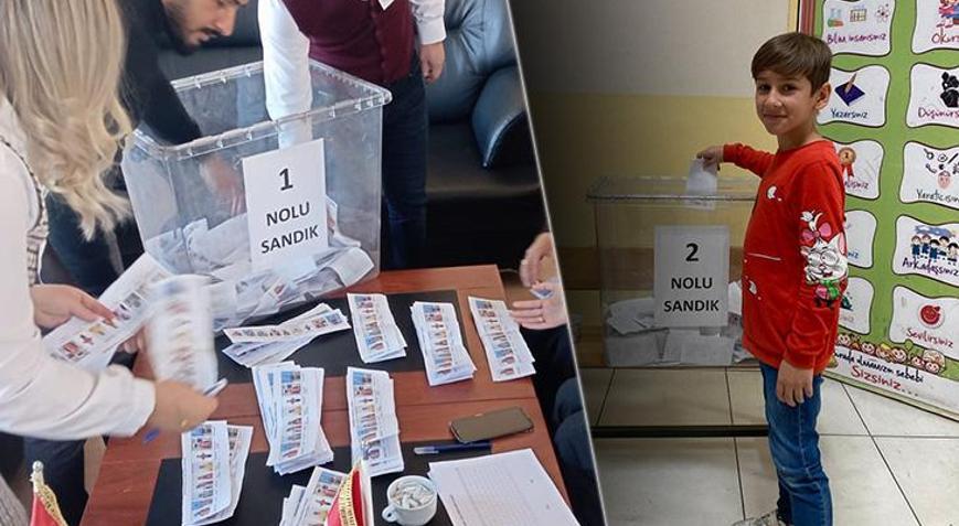 9 adayın yarıştığı okul başkanlığı seçimi genel seçimleri aratmadı