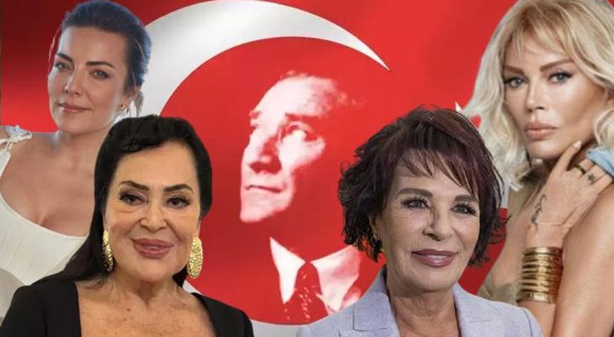 Ünlülerden 29 Ekim paylaşımları Yaşasın Cumhuriyet