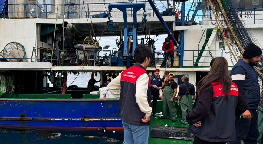 Kırklarelinde balıkçılar denetlendi