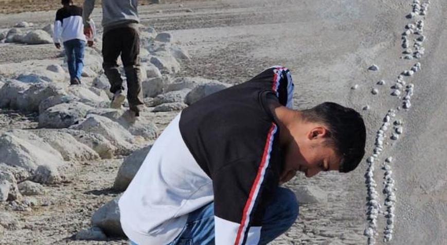 Gölün dibinde ortaya çıktı: Endişe içinde izliyoruz