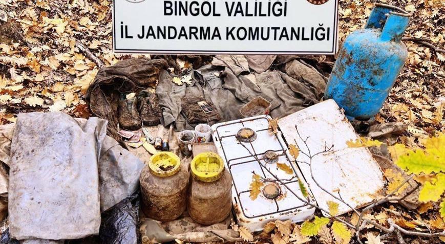 Bingöl’de teröristlerin kullandığı sığınak imha edildi