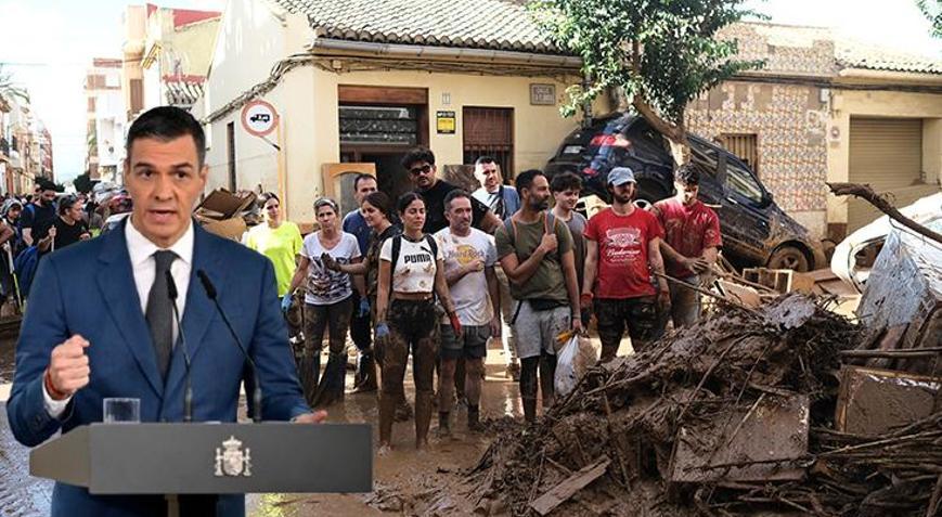 İspanya hükümetinden sel afetzedelerine 3 milyar 765 milyon Euro yardım