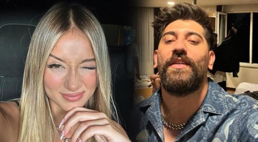 Aleyna Kalaycıoğlu ile sevgilisi Canbaydan sarmaş dolaş poz
