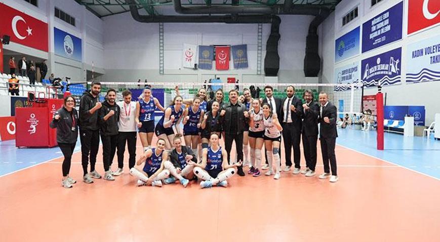 Bahçelievler Belediyespor, Sarıyer Belediyespora set vermedi