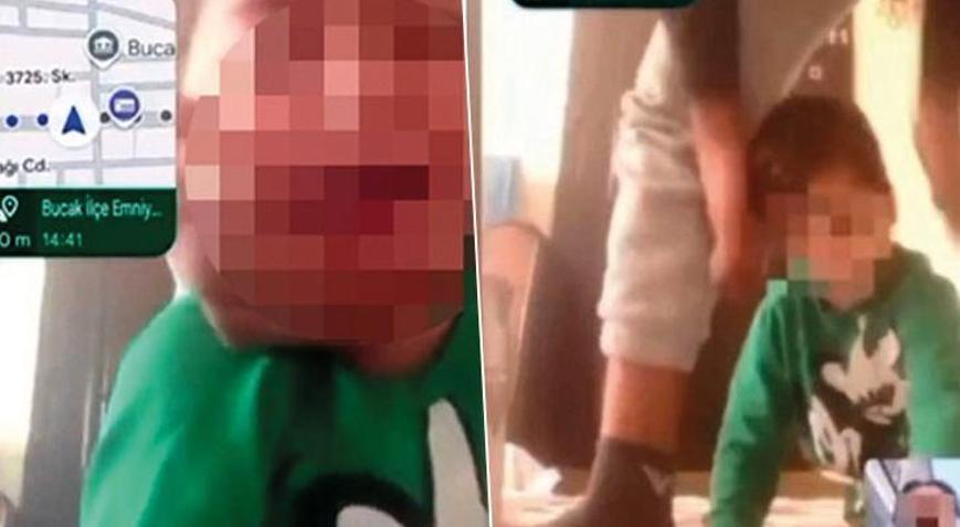 İzmirde cani baba dehşet saçtı Boşanma aşamasındaki eşini görüntülü aradı, oğlunun boğazına bıçak dayadı