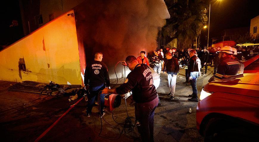 Mersinde tekstil fabrikasında yangın 4 işçi etkilendi