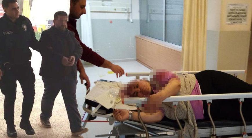 Öfkeli koca dehşet saçtı Eşini çekiçle ağır yaraladı