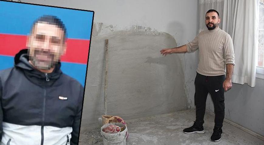 35 yıllık komşu hırsız çıktı Bitişiğindeki duvarı kırıp eşyalarını çaldı