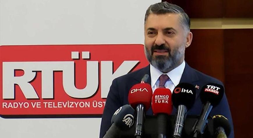 RTÜK Başkanı Şahinden uyarı Milli ve manevi değerleri tahrip eden yayınlara yaptırım