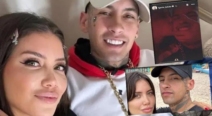 Icardiden ayrılan Wanda Nara 13 yaş küçük sevgilisini öpücüklere boğdu