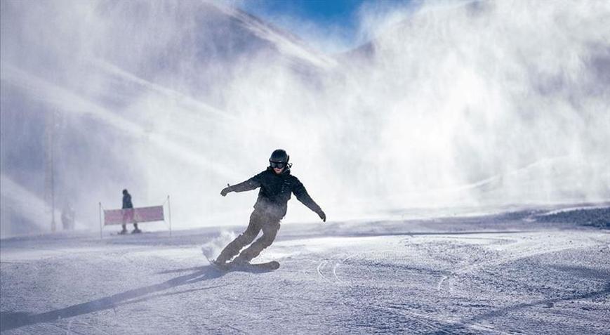 Palandökende kış turizmi hareketlendi