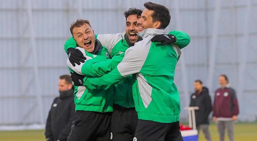 Konyasporda Antalyaspor maçı mesaisi tamamlandı