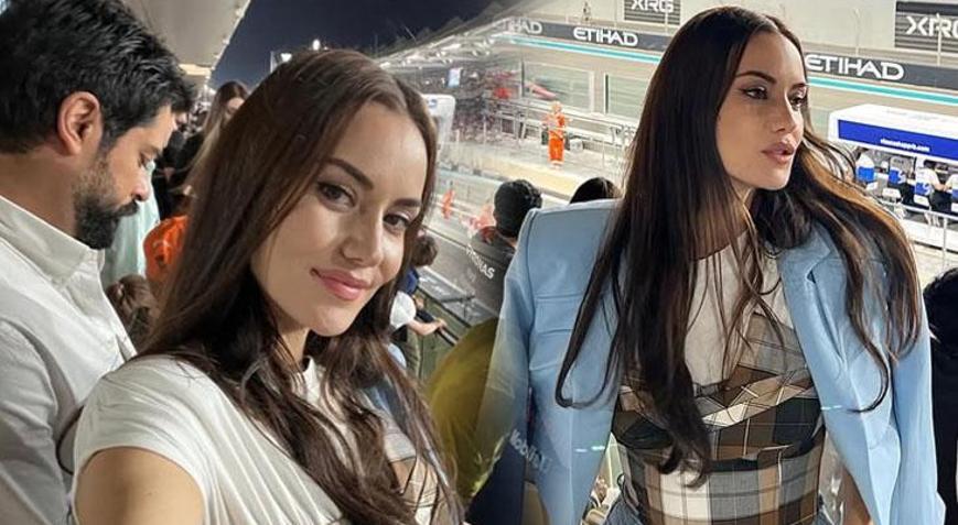 Fahriye Evcenin Formula paylaşımı ortalığı yaktı geçti Abu Dabi sıcağı sönük kaldı